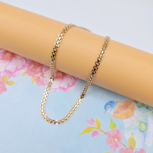 Chunky Rose Gold Chain Necklace, 24 Inch, Gold Plated Over Brass, XPNL0107 - Picture 4 of 12